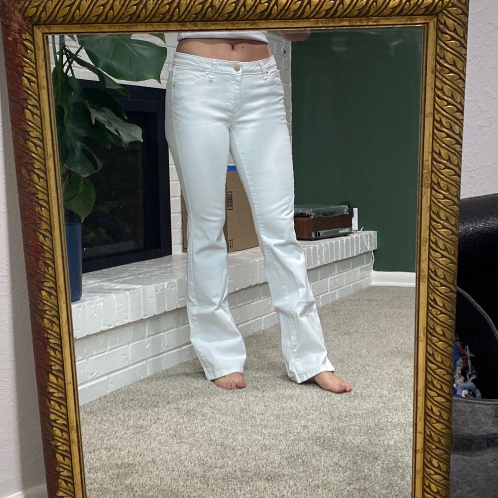 White boot camp pants